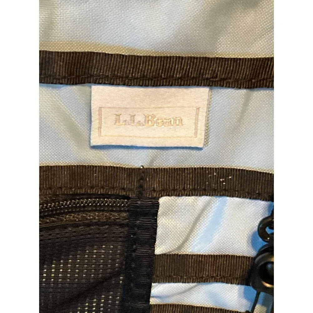 L.L.Bean Maroon‎ Nylon Zip Tote Computer Bag With Multiple Pockets